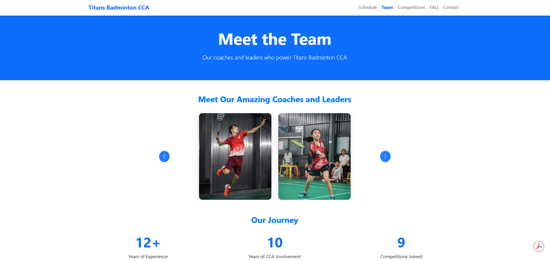 Team Page